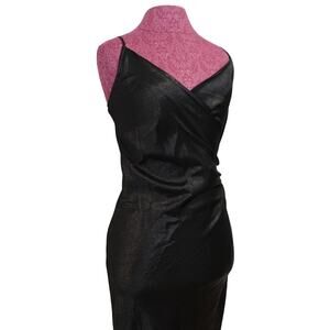 Black CockTail Party / Shimmery Double-Breasted Dress